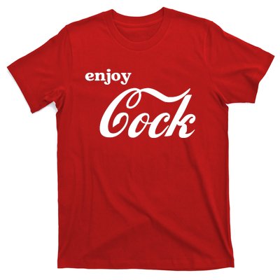 Enjoy Cock Funny Parody Logo Gift T-Shirt