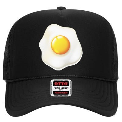 Egg Costume Funny Christmas Halloween Egg High Crown Mesh Back Trucker Hat