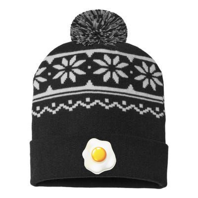 Egg Costume Funny Christmas Halloween Egg USA-Made Snowflake Beanie