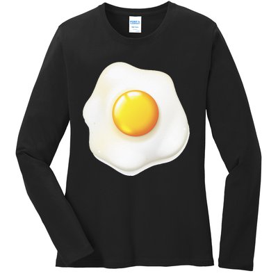 Egg Costume Funny Christmas Halloween Egg Ladies Long Sleeve Shirt