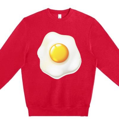 Egg Costume Funny Christmas Halloween Egg Premium Crewneck Sweatshirt