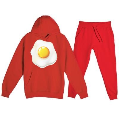 Egg Costume Funny Christmas Halloween Egg Premium Hooded Sweatsuit Set