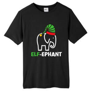 Elephants Christmas Funny Elfephant Elf Elephant Xmas Tall Fusion ChromaSoft Performance T-Shirt