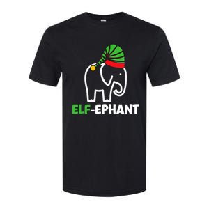 Elephants Christmas Funny Elfephant Elf Elephant Xmas Softstyle CVC T-Shirt