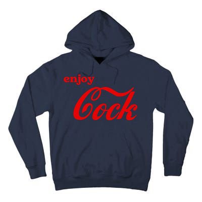 Enjoy Cock Funny Parody Logo Gift Tall Hoodie