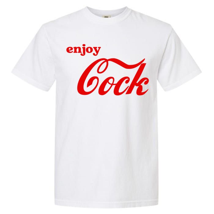 Enjoy Cock Funny Parody Logo Gift Garment-Dyed Heavyweight T-Shirt