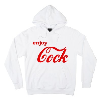 Enjoy Cock Funny Parody Logo Gift Hoodie