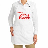 Enjoy Cock Funny Parody Logo Gift Apron