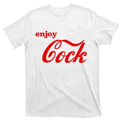 Enjoy Cock Funny Parody Logo Gift T-Shirt