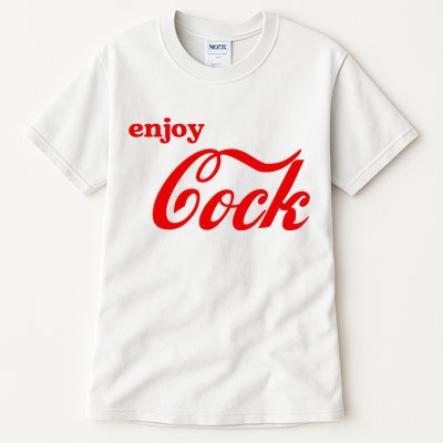 Enjoy Cock Funny Parody Logo Gift Tall T-Shirt