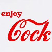 Enjoy Cock Funny Parody Logo Gift Button
