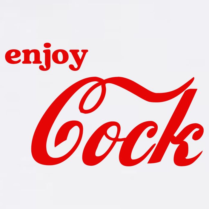 Enjoy Cock Funny Parody Logo Gift Button