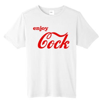 Enjoy Cock Funny Parody Logo Gift Tall Fusion ChromaSoft Performance T-Shirt