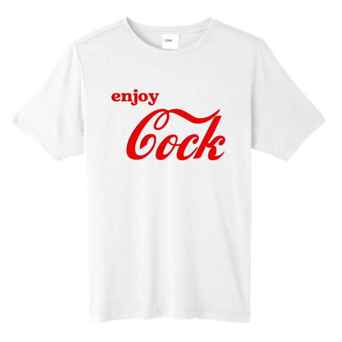 Enjoy Cock Funny Parody Logo Gift Tall Fusion ChromaSoft Performance T-Shirt