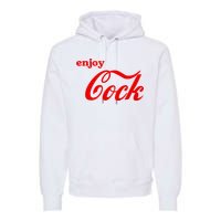 Enjoy Cock Funny Parody Logo Gift Premium Hoodie