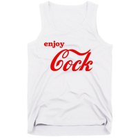 Enjoy Cock Funny Parody Logo Gift Tank Top