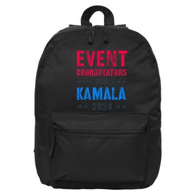 Event Coordinators For Kamala 2024 Election Joyful Warrior 16 in Basic Backpack