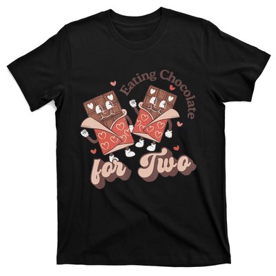 Eating Chocolate For Two New Mom Pregnant Vlt T-Shirt