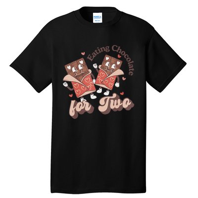 Eating Chocolate For Two New Mom Pregnant Vlt Tall T-Shirt