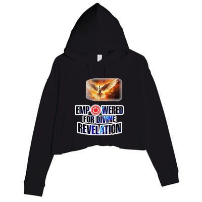 Empowered Christian For Divine Revelation Christian Crop Fleece Hoodie