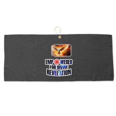 Empowered Christian For Divine Revelation Christian Large Microfiber Waffle Golf Towel