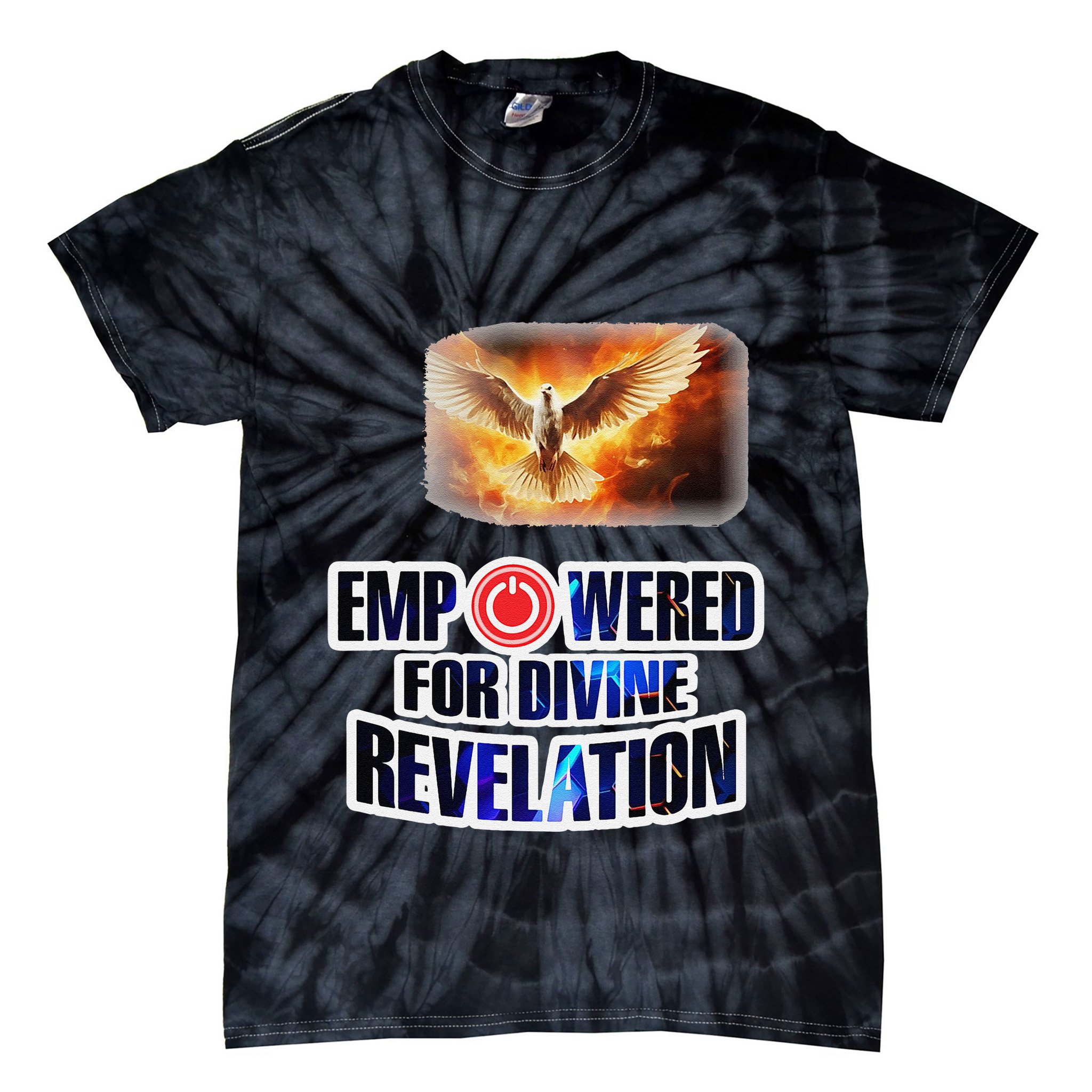 Empowered Christian For Divine Revelation Christian Tie-Dye T-Shirt