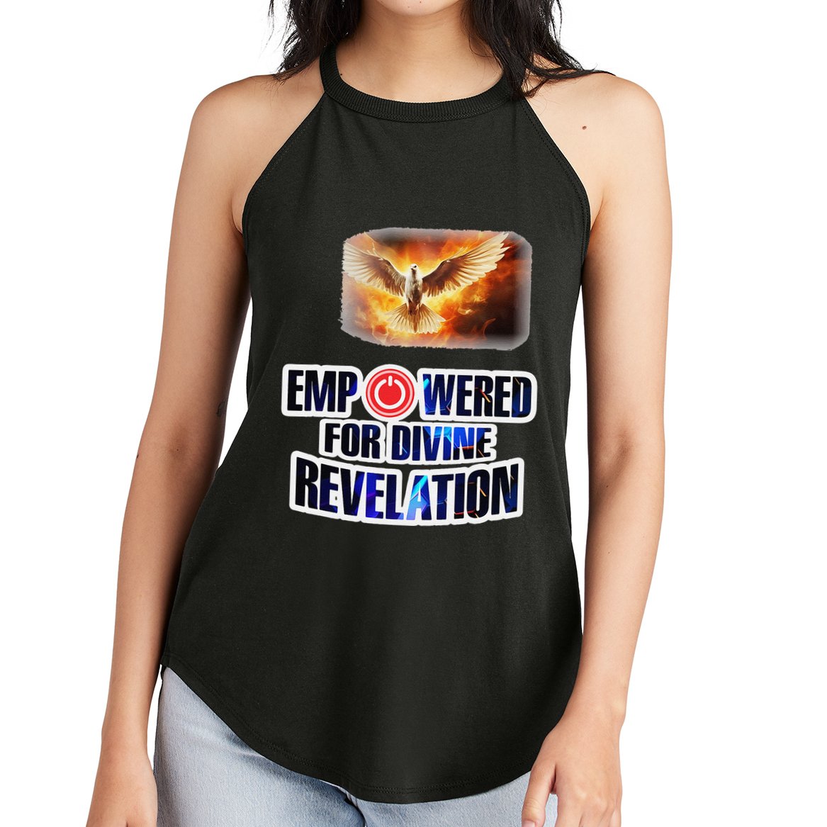 Empowered Christian For Divine Revelation Christian Women's Perfect Tri Rocker Tank