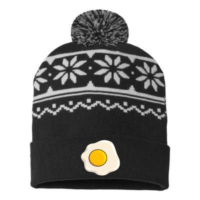 Egg Costume Funny Christmas Halloween Egg USA-Made Snowflake Beanie