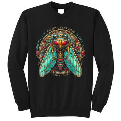 Entomology Cicada Fest 2024 Broods Xix & Xiii Love Sweatshirt