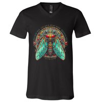 Entomology Cicada Fest 2024 Broods Xix & Xiii Love V-Neck T-Shirt