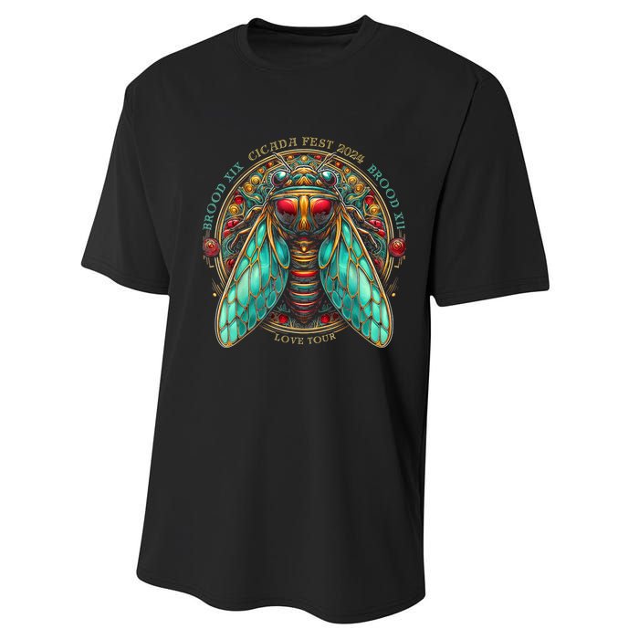 Entomology Cicada Fest 2024 Broods Xix & Xiii Love Performance Sprint T-Shirt