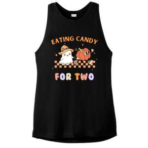 Eating Candy For Two Pregnant Halloween Ladies PosiCharge Tri-Blend Wicking Tank