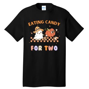 Eating Candy For Two Pregnant Halloween Tall T-Shirt