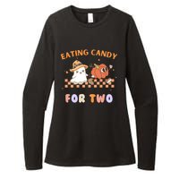 Eating Candy For Two Pregnant Halloween Womens CVC Long Sleeve Shirt