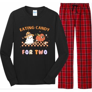 Eating Candy For Two Pregnant Halloween Long Sleeve Pajama Set