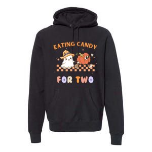 Eating Candy For Two Pregnant Halloween Premium Hoodie