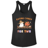 Eating Candy For Two Pregnant Halloween Ladies PosiCharge Competitor Racerback Tank