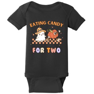 Eating Candy For Two Pregnant Halloween Baby Bodysuit