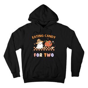 Eating Candy For Two Pregnant Halloween Tall Hoodie