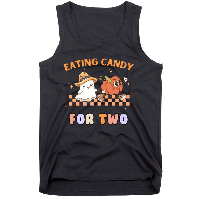 Eating Candy For Two Pregnant Halloween Tank Top