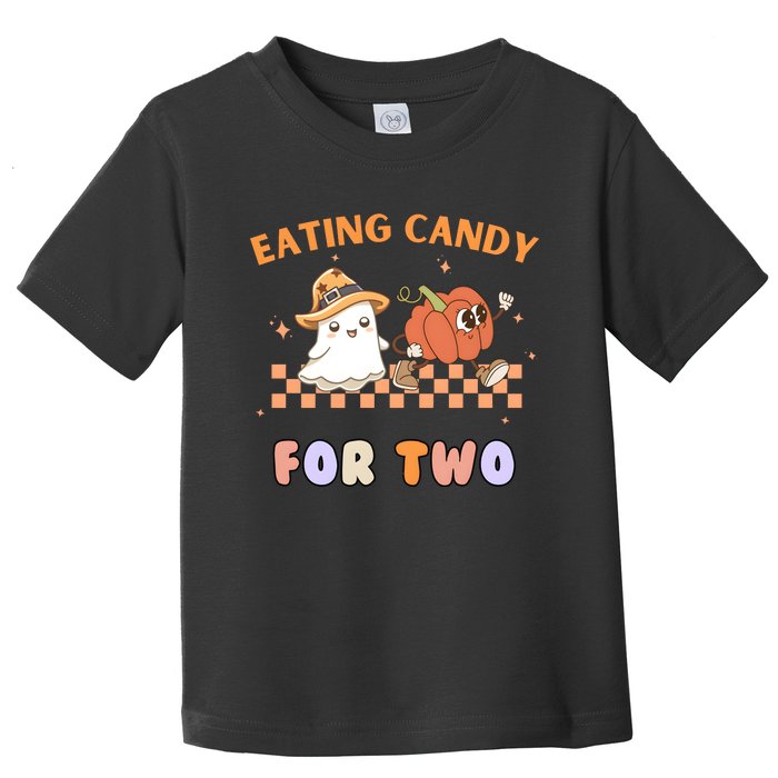 Eating Candy For Two Pregnant Halloween Toddler T-Shirt