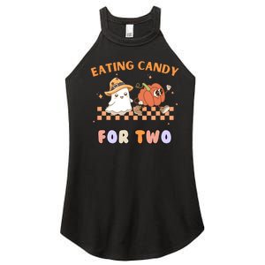 Eating Candy For Two Pregnant Halloween Women's Perfect Tri Rocker Tank