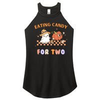 Eating Candy For Two Pregnant Halloween Women's Perfect Tri Rocker Tank