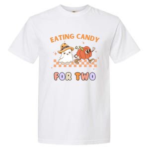 Eating Candy For Two Pregnant Halloween Garment-Dyed Heavyweight T-Shirt