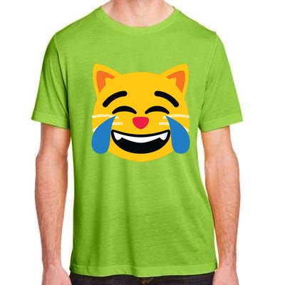 Emoticon Cat Face With Tears Of Joy Adult ChromaSoft Performance T-Shirt