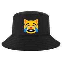 Emoticon Cat Face With Tears Of Joy Cool Comfort Performance Bucket Hat
