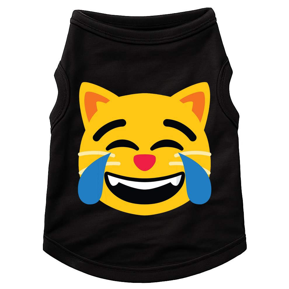 Emoticon Cat Face With Tears Of Joy Doggie Tank