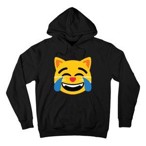 Emoticon Cat Face With Tears Of Joy Hoodie