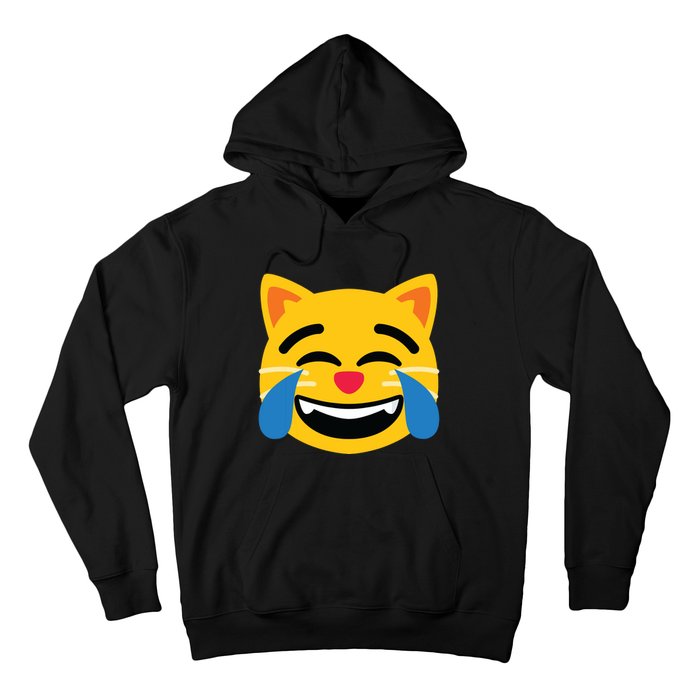 Emoticon Cat Face With Tears Of Joy Hoodie