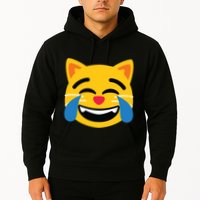 Emoticon Cat Face With Tears Of Joy Hoodie